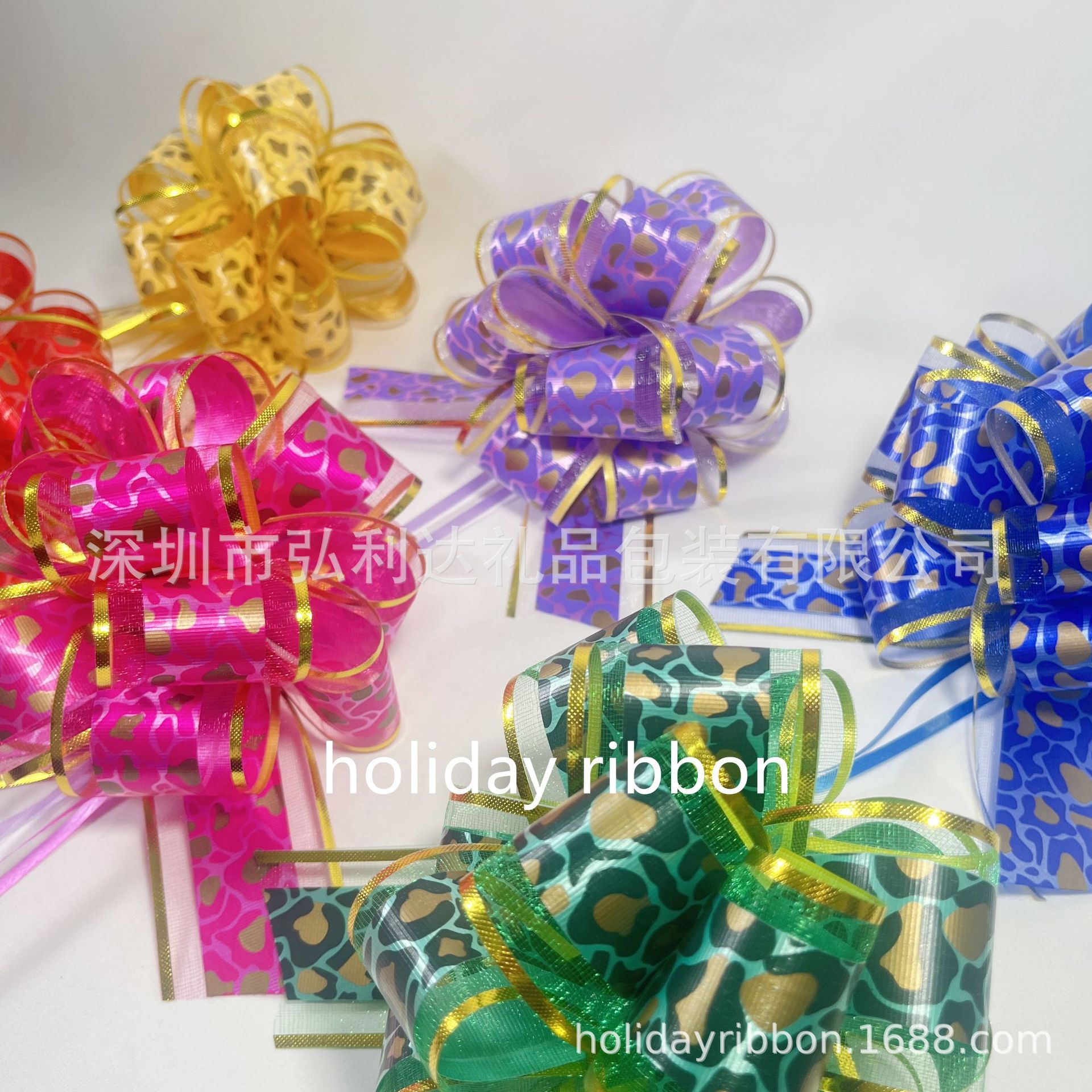 Materiales de embalaje de flores de impresión de flores PP grandes flores de bola arco de flores de mano venta caliente transfronteriza