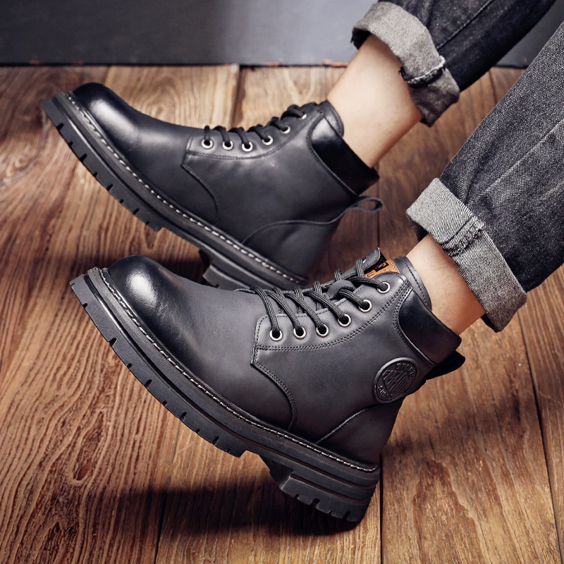 Martens, теплые модные ботинки для отдыха в английском стиле