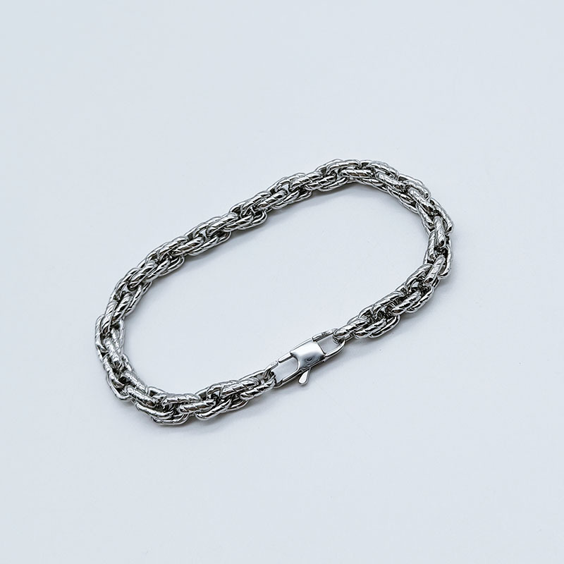 Edelstahl Kordelkette Mit Kaffeebohnenmuster Für Paare_voghion.com