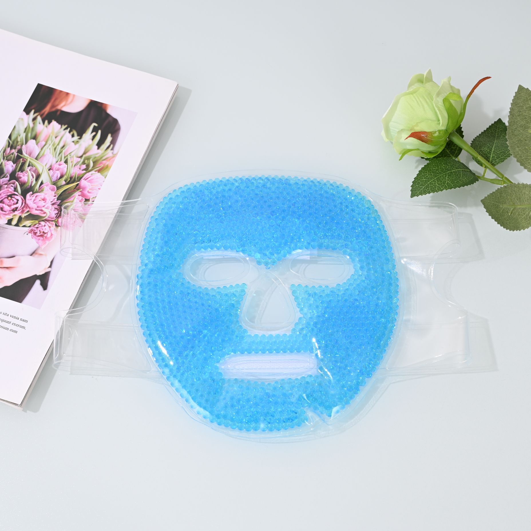Fabricante de ventas de PVC máscara de hielo máscara de frío y caliente máscara de gel máscara de hielo máscara de confort de visor