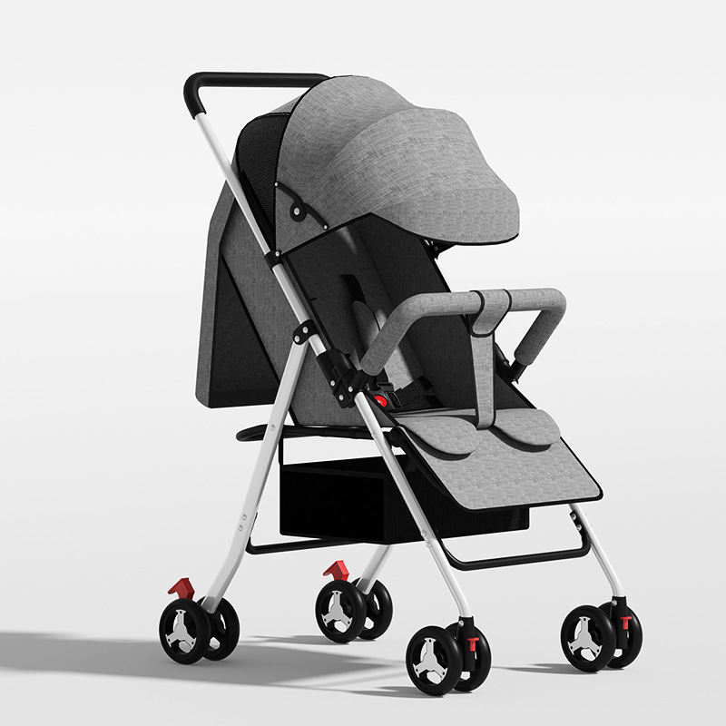 양손으로 접을 수 있고 앉거나 누울 수 있는 강화 모델 - 회색