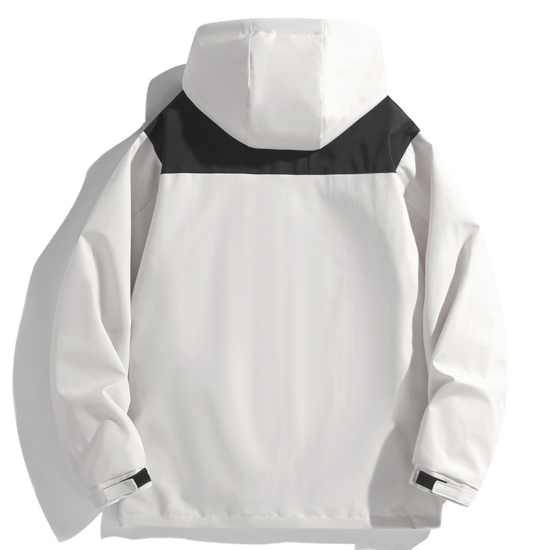 Hooded Charge Co Herren Herbstmode Marke Lose Paar Outdoor Winddichte Jacke Amerikanische Lässige und Schöne Arbeit_voghion.com