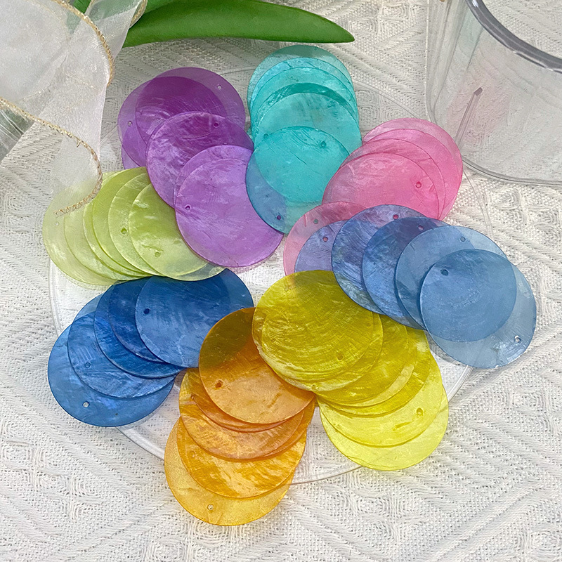 5cm Double-Hole Colorful Mirror Shell Discs DIY Shell Painting Wedding Mother-Of-Pearl Pieces Blue Shell Pieces Door Curtain Wind Chime Material 5cm Double-Hole Colorful Mirror Shell Discs DIY Shell Painting Wedding Mother-Of-Pearl Pieces Blue Shell Pieces Door Curtain Wind Chime Material
