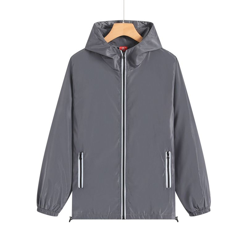 户外防风反光拉链口袋连帽风衣外套广告衫活动服工作服定制logo|undefined