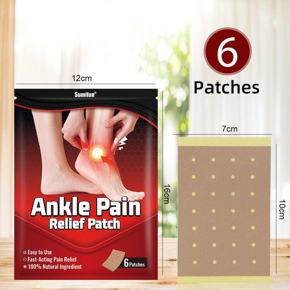 Ankle Pain 6PC Relief Outdoor Sports Essential Ointment Patch K16501_voghion.com
