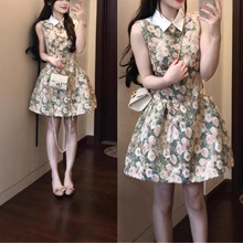 �紺�߼��о޺ÿ�ӡ���B��ȹ��Ů��2026�¿ʽ���|����������ȹ