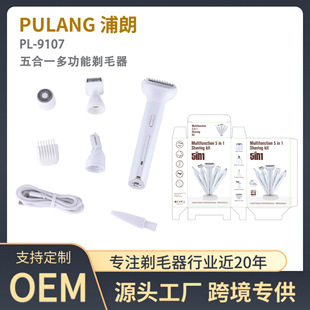 Pu Lang PL-9107 electric shaver cross-border explosions multi-functional five-in-one private underarm hair depilator