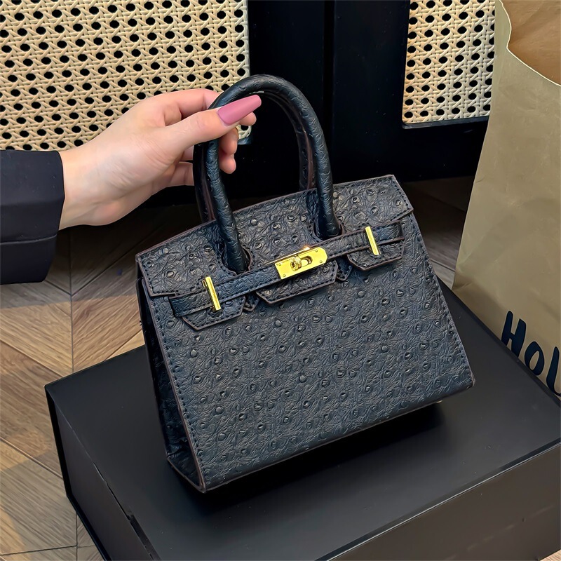 Handbags2025新款凯莉包女包跨境欧美简约时尚质感单肩斜挎手提包|undefined