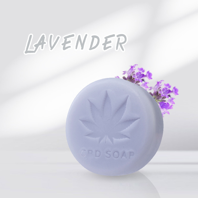 跨境专供手工皂薰衣草80gC13D精油皂温和洁面 补水保湿滋润清爽|ms