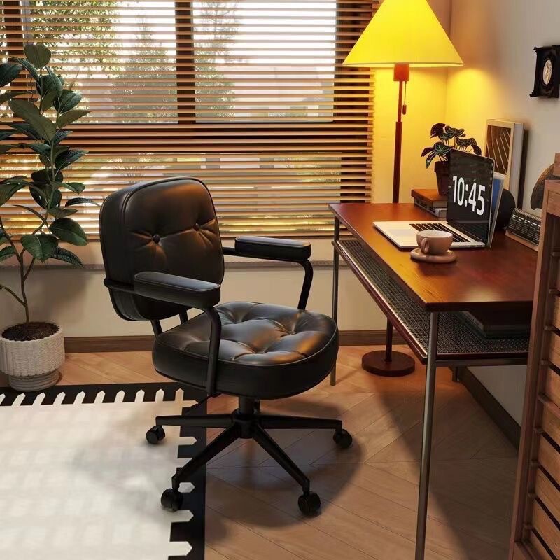 Computer Chair for Home Use, Light Luxury Alefye Study Desk Chair, Adjustable Swivel Office Chair with Backrest