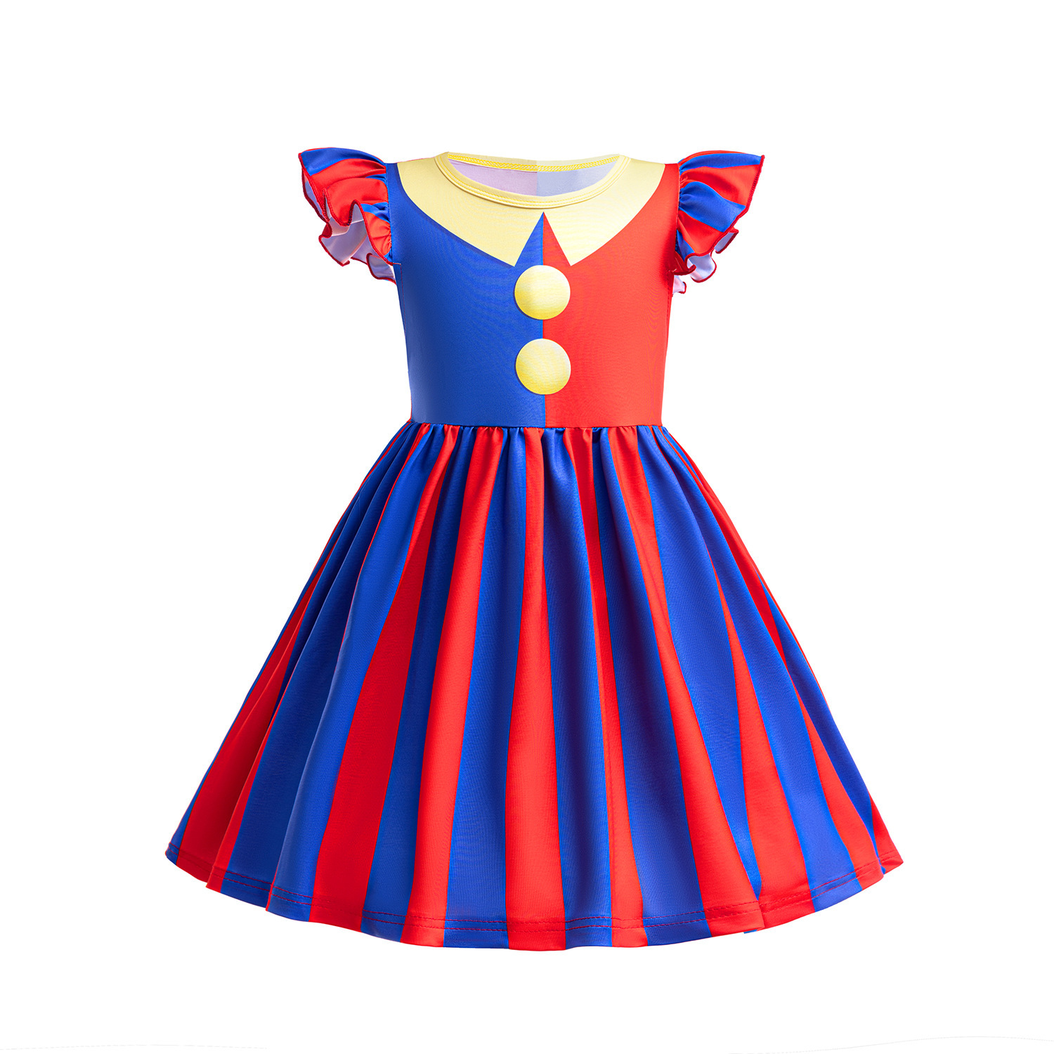 2025 Magical Numbers Circus Girls Cosplay Dress Pamni Halloween Clown Performance Costume
