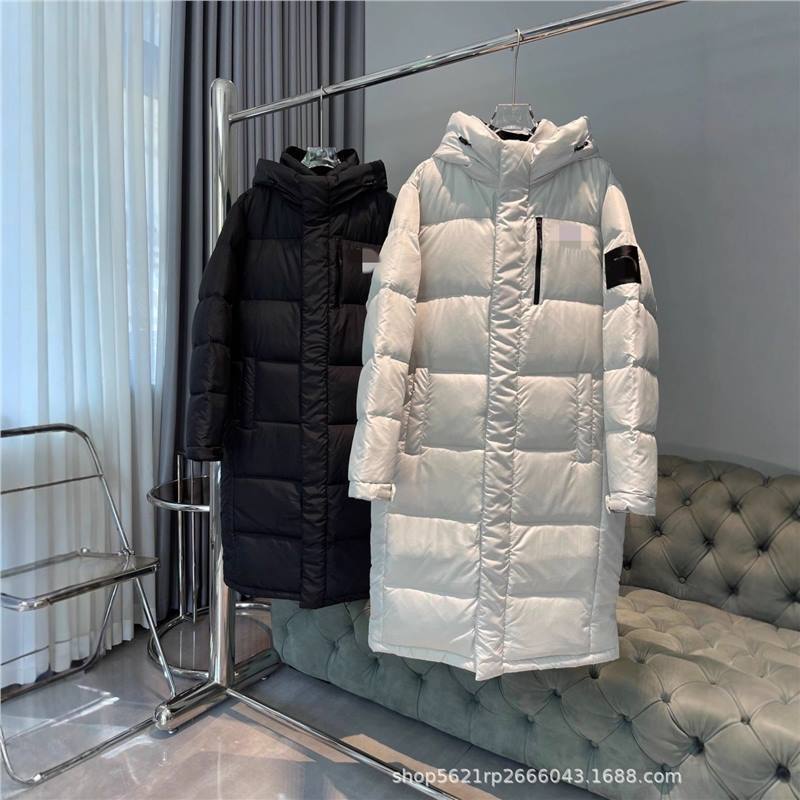 American-style North Face new black winter outdoor jacket, casual, thick quilted, long, women's hooded, warm down jacket American-style North Face new black winter outdoor jacket, casual, thick quilted, long, women's hooded, warm down jacket