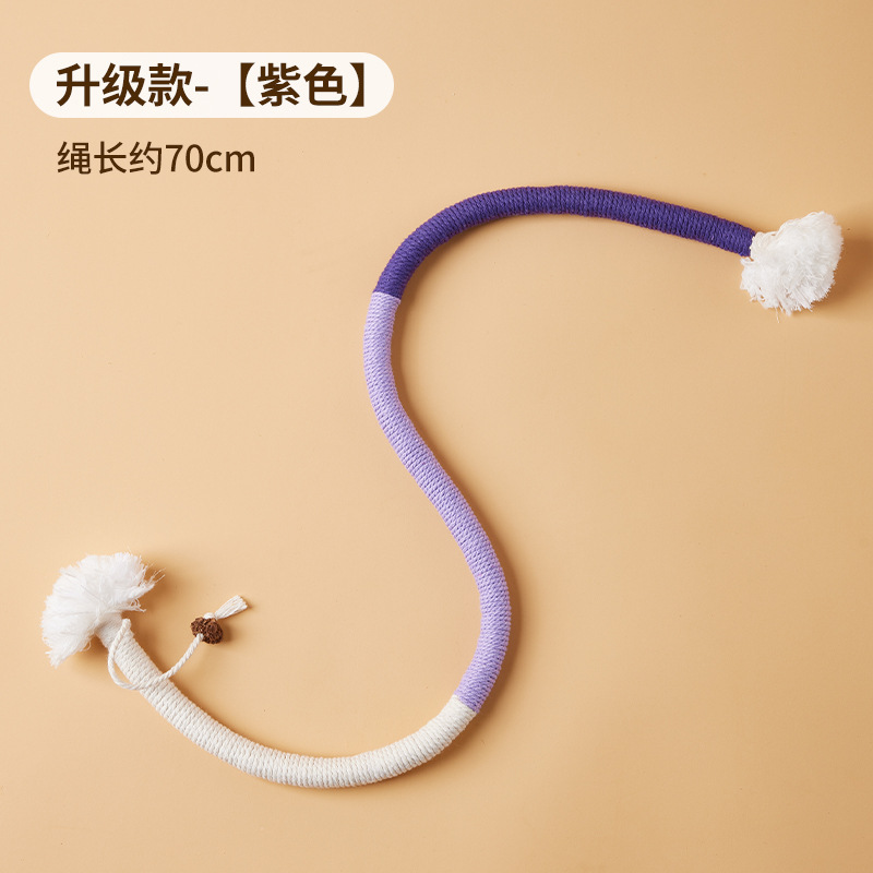 Cuerda de mordedura de gato diente molar limpieza auto-Hola alivio tapado durable cuerda de mordedura de gato artefacto molar Amazon al por mayor