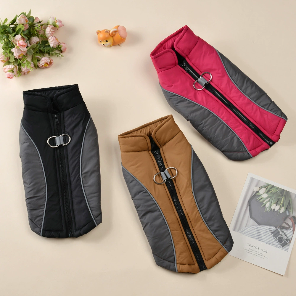 Amazon зимняя новая буксируемая светоотражая одежда с высоким воротником