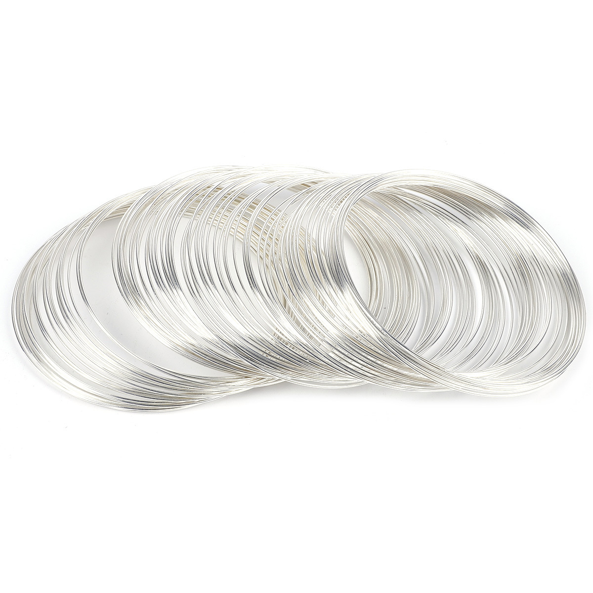 Thickness 0.6mm, diameter 6cm, electroplated silver, 10 circles/pack