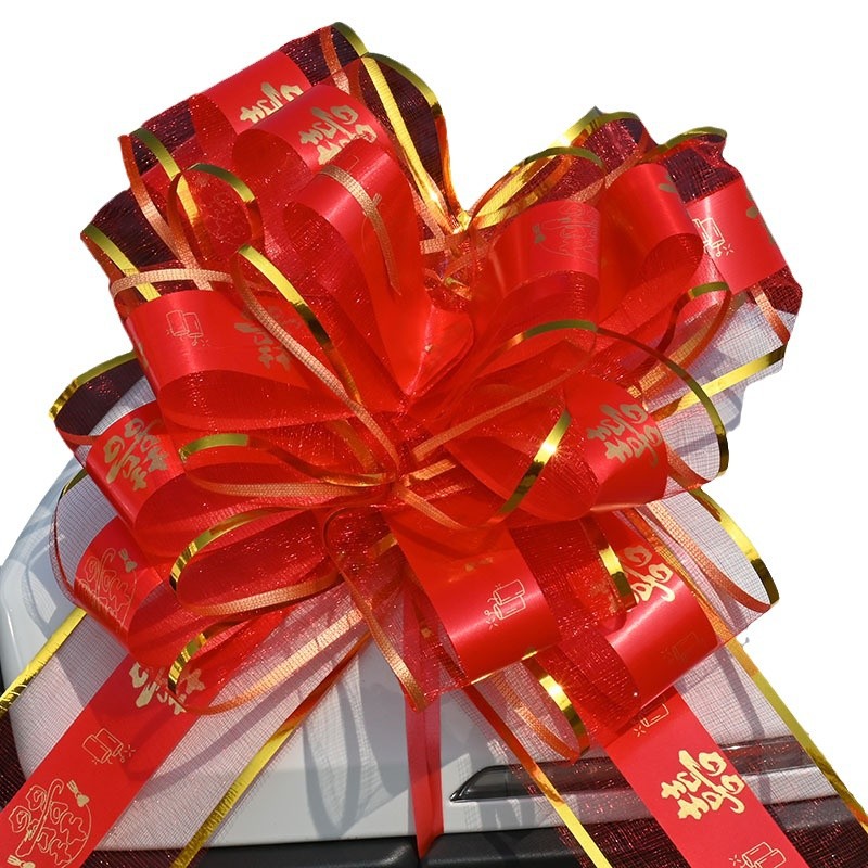 Flor de plástico de coche de boda de gran tirada