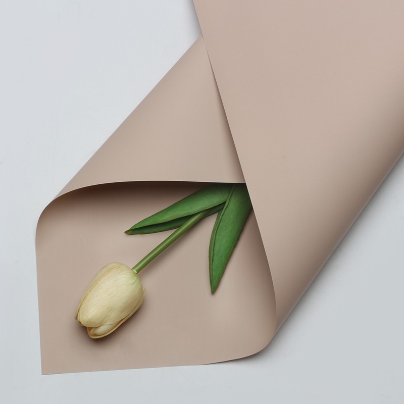 Huaxi Color sólido de doble cara Papel Ouya Material de embalaje de flores al por mayor Floristería Paquete de flores Material de flores Papel de embalaje de ramo