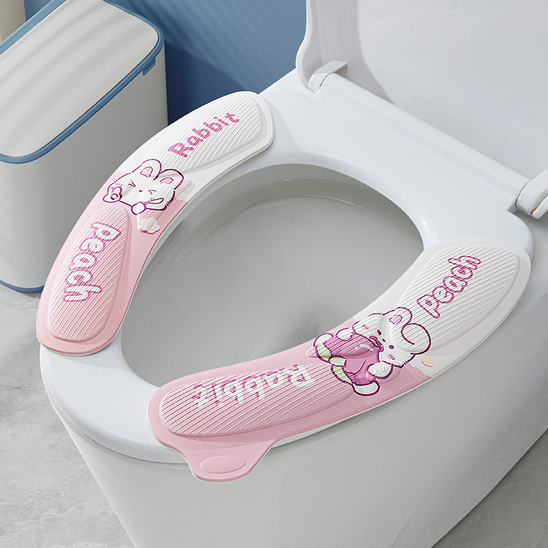 トイレマット トイレシート 浴室用 四季通用 トイレリング 冬用 厚手 洗えるマット 防水 滑り止め|undefined