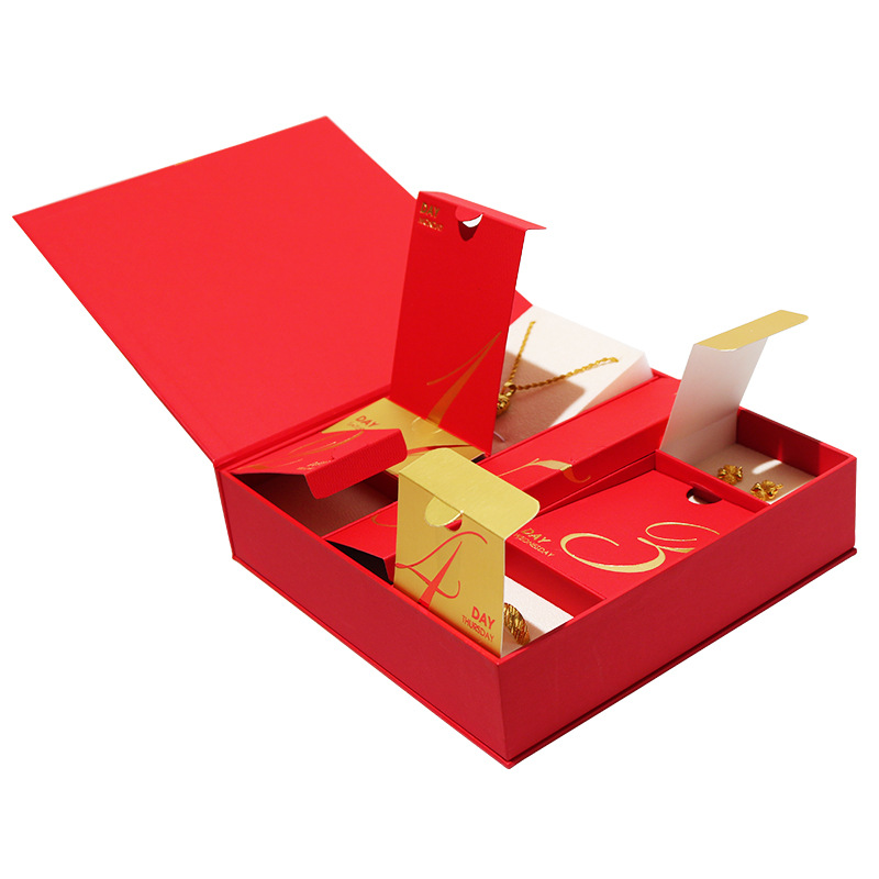 Caja de embalaje de regalo sorpresa personalizada, calendario semanal en forma de libro, caja ciega, fabricante de cajas de papel de joyería de protección ambiental de gran capacidad image 4