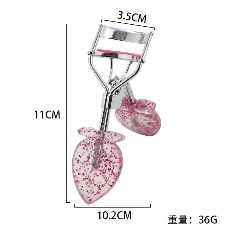 Corazón de桃 mango clip de pestañas gran ángulo natural sol pestañas curvas artefactos herramientas de maquillaje de belleza clip de pestañas novato