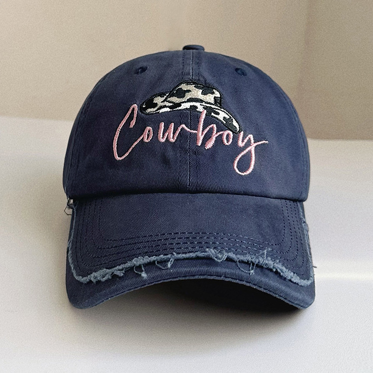 Unisex Gender Unisex Hip-Hop Simple Style Letter Solid Color Curved Eaves Baseball Cap
