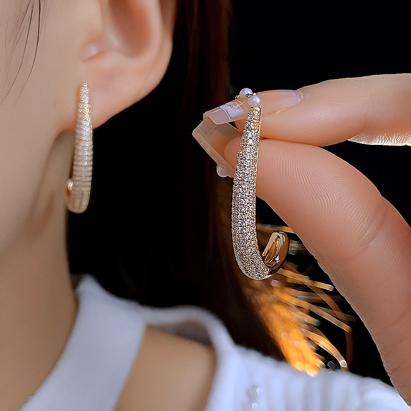 10g Weight 925 Sterling Silver Ear Needle Material Zircon Inlay Material Drop Earrings, Ear Studs Classification 1 Pair Quantity Banquet, Party Occasion Copper Material Geometric Pattern All Seasons Season Women's Gender Elegant, Glam Style 1 Pair Elegant Glam Geometric Copper Zircon Drop Earrings Ear Studs 6