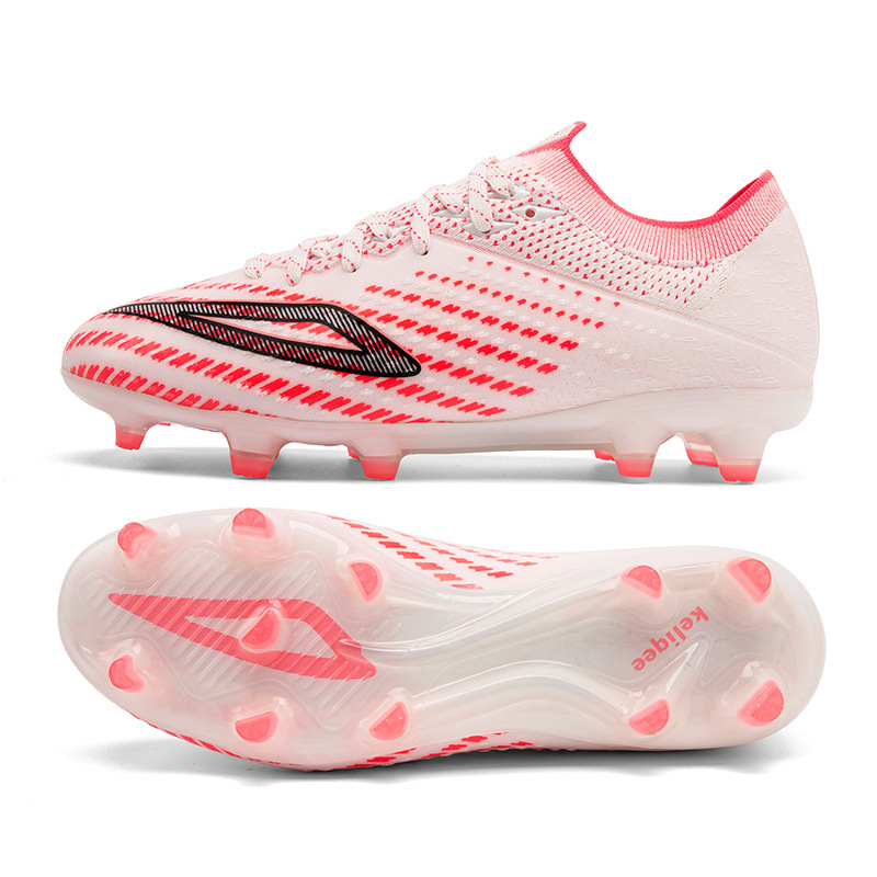 Lingsu Seamless Flyknit Low Top Soccer Shoes For Artificial Grass_voghion.com