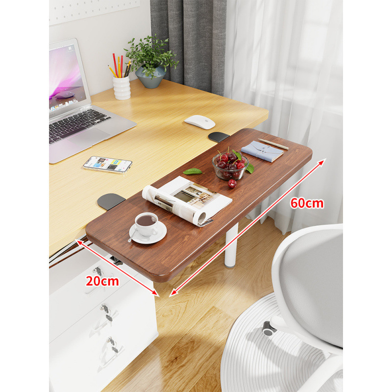 Mesa de escritorio extensión de mano mesa de computadora tablero de escritorio portador de teclado dormitorio tablero de estación de trabajo ensanchado extensión plegable
