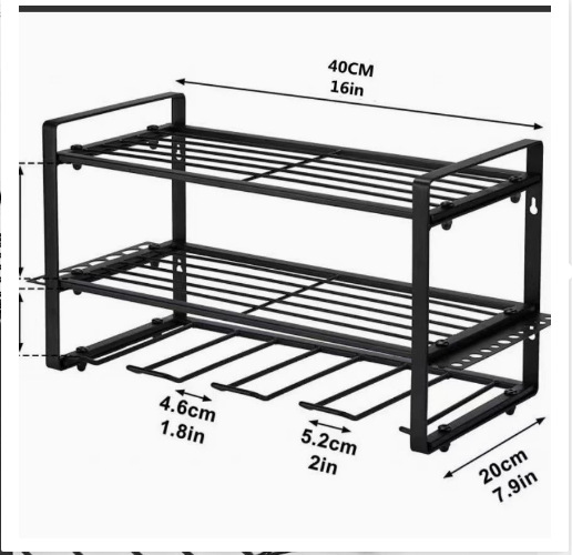 Rack de almacenamiento de herramientas de garaje transfronterizas Rack de almacenamiento tipo pared destornillador rack de almacenamiento de herramientas eléctricas Rack de perforación eléctrica