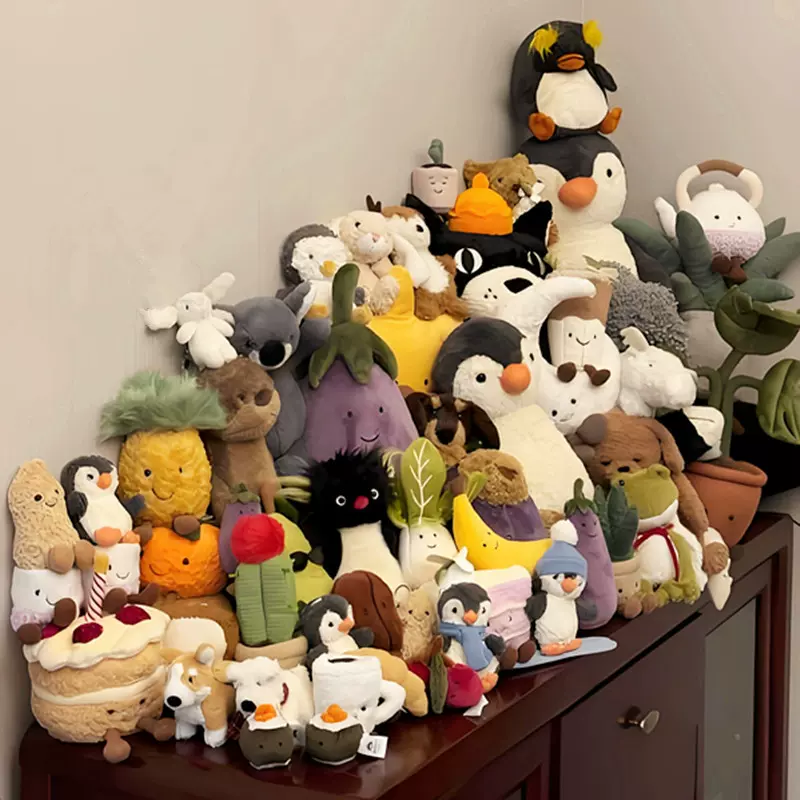 跨境JC英国jellycat动物系列毛绒玩具Little卷毛玩偶现货仿真公仔
