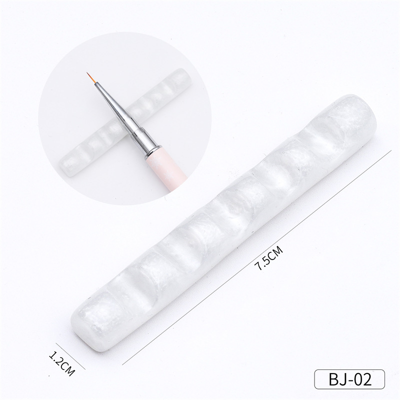 Transfronterizo nuevo estilo japonés de tira larga de uñas de acrílico titular de la pluma mini cepillo de uñas portátil estante de almacenamiento