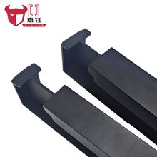 德系口袋玻璃移门拉手铝合金隐形把手平面暗拉手嵌入式推拉门把手