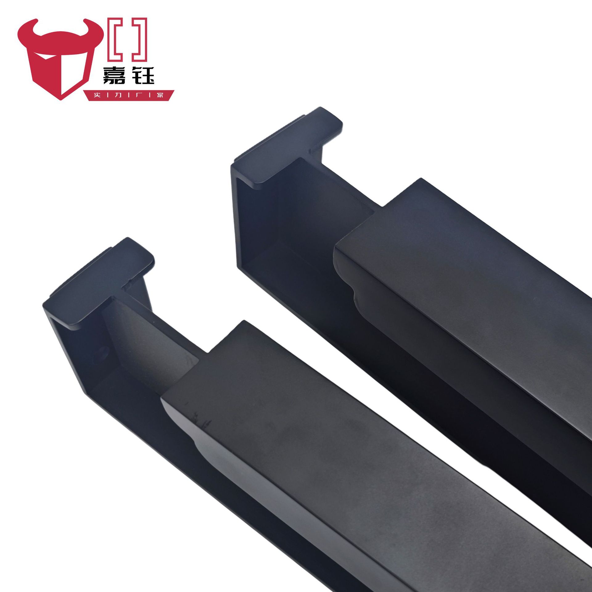 德系口袋玻璃移门拉手铝合金隐形把手平面暗拉手嵌入式推拉门把手