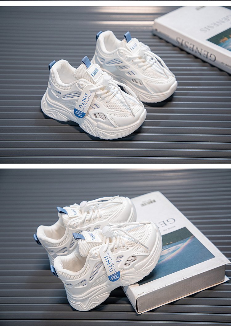 Atmungsaktive Mädchen Sneaker Aus Mesh, Leichte Schulturnschuhe_voghion.com