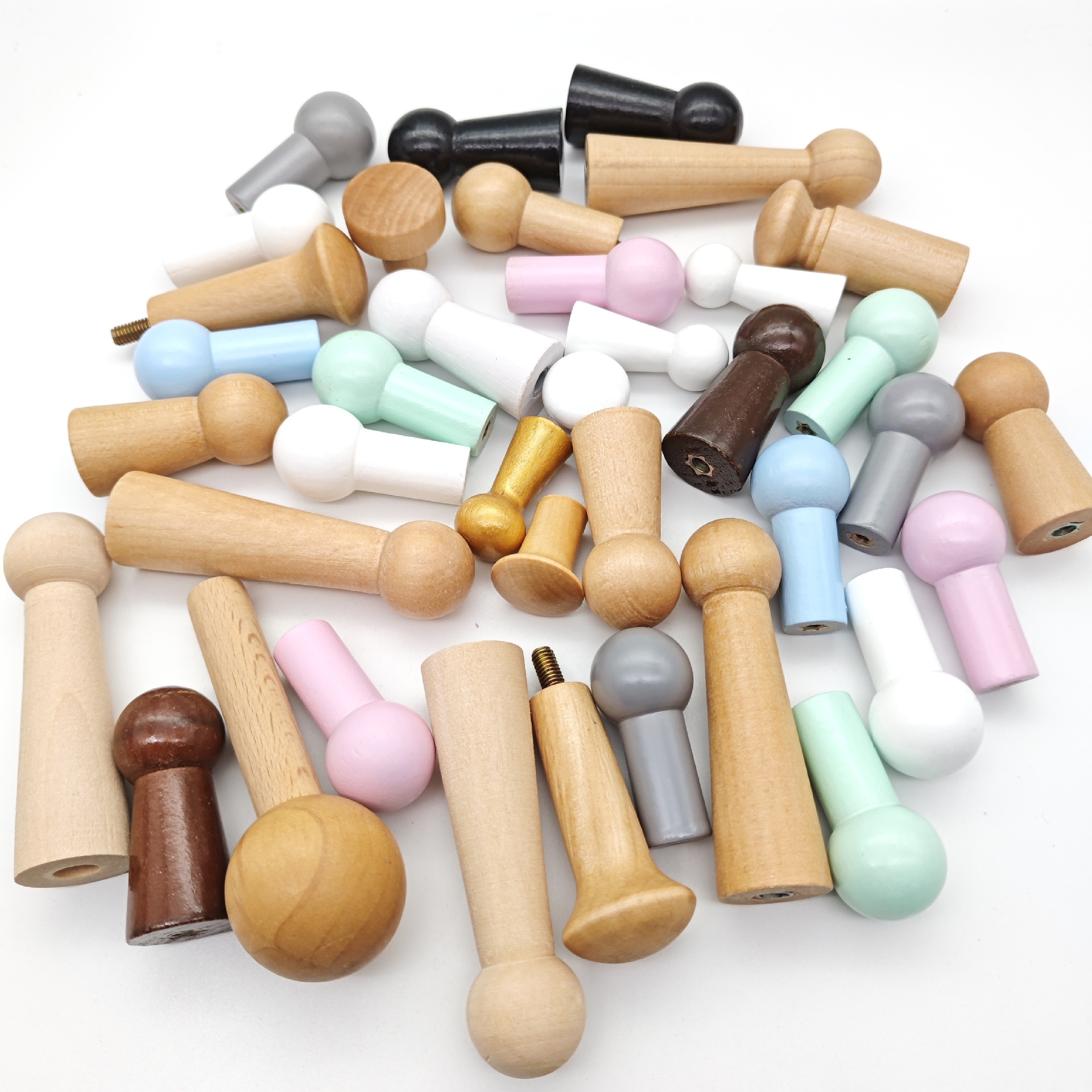 现代简约实木挂钩创意衣帽衣架衣服玄关木质挂钩榉木荷木挂钩