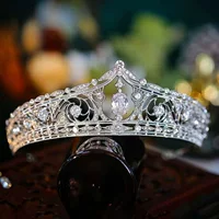 2024 Новый стиль принцессы свадебная корона невеста старший головной убор свадебные аксессуары принцесса день рождения корона