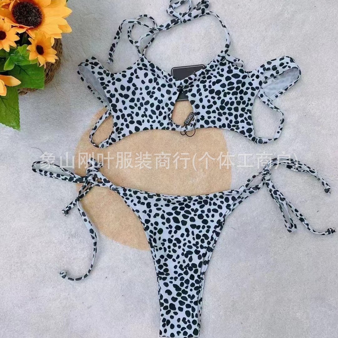 Marca europea y americana transfronteriza trajes de baño sexy tipo split bikini trajes de baño misceláneos trajes de baño de tres puntos