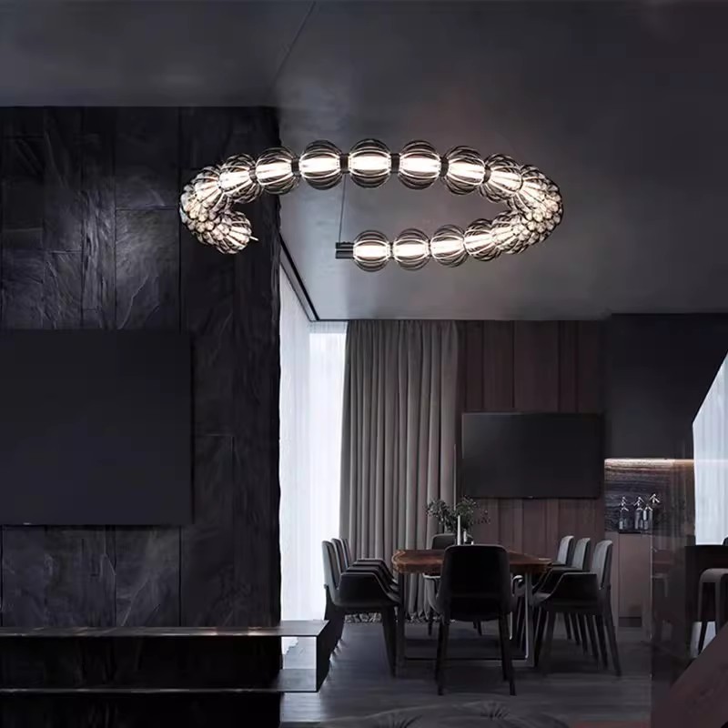 Landelier de lujo personalizado diseño de la lámpara de lujo sala de estar villa moderna comedor dormitorio diseño creativo Buda perla luz comedor creativo