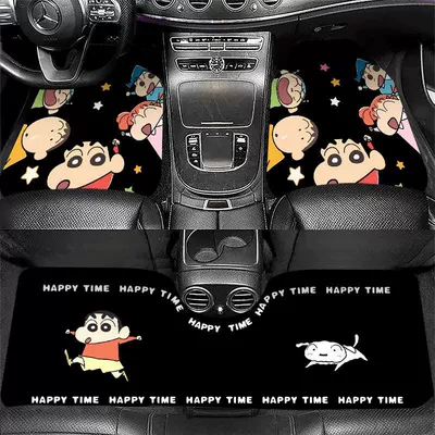 Universal Foot Pad, Cartoon Silk Circle Car Foot Mats - run-xiaoxin-5065cm-one-piece-in-the-front-row