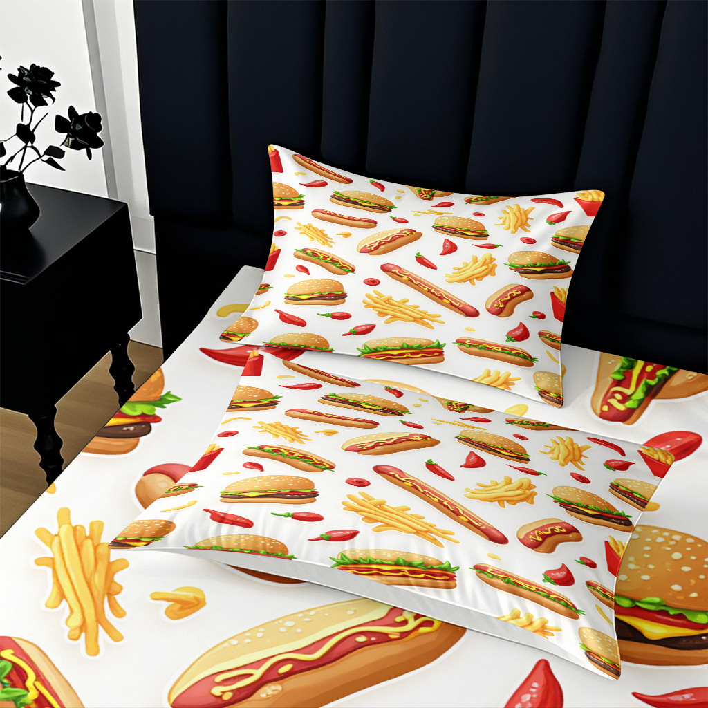 Nuevo conjunto de cama de impresión digital 3D transfronteriza, el fabricante de la fuente puede conectarse con TEMU / JIT para hacer una imagen