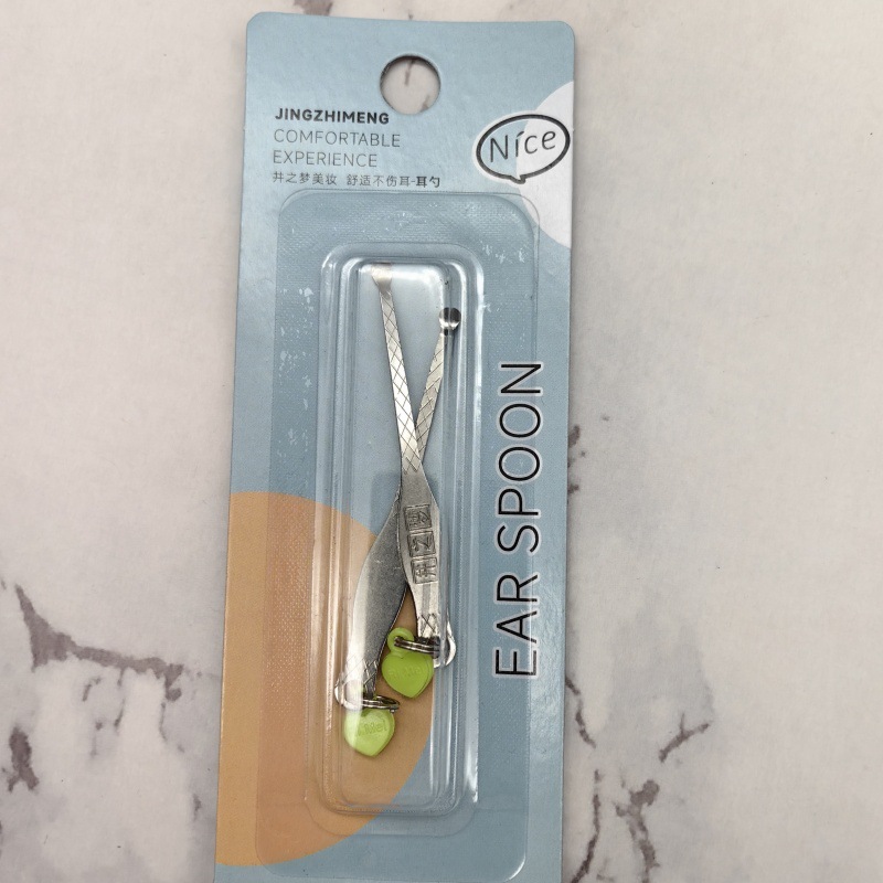 Oído excavación oreja excavación herramienta oreja recoger código de barras independiente embalaje independiente