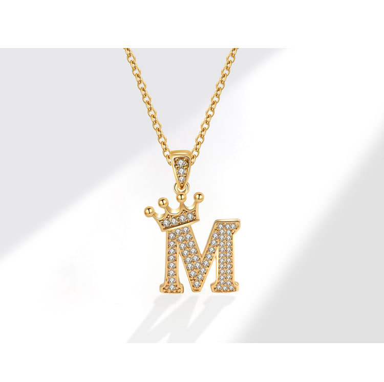 1 Piece Quantity 1 Piece 925 Sterling Silver Zircon Letter Pendant