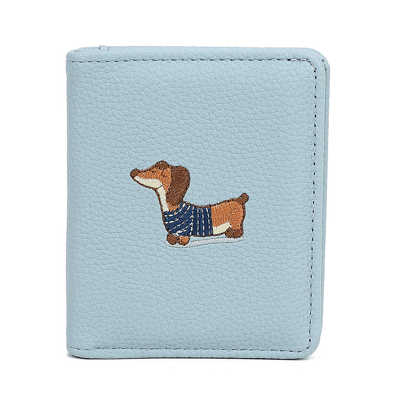 Promoción Cartera de dibujos animados corta billetera pequeña en niñas multi-tarjeta mini bolsa de tarjetas delgada billetera de estudiantes mujeres