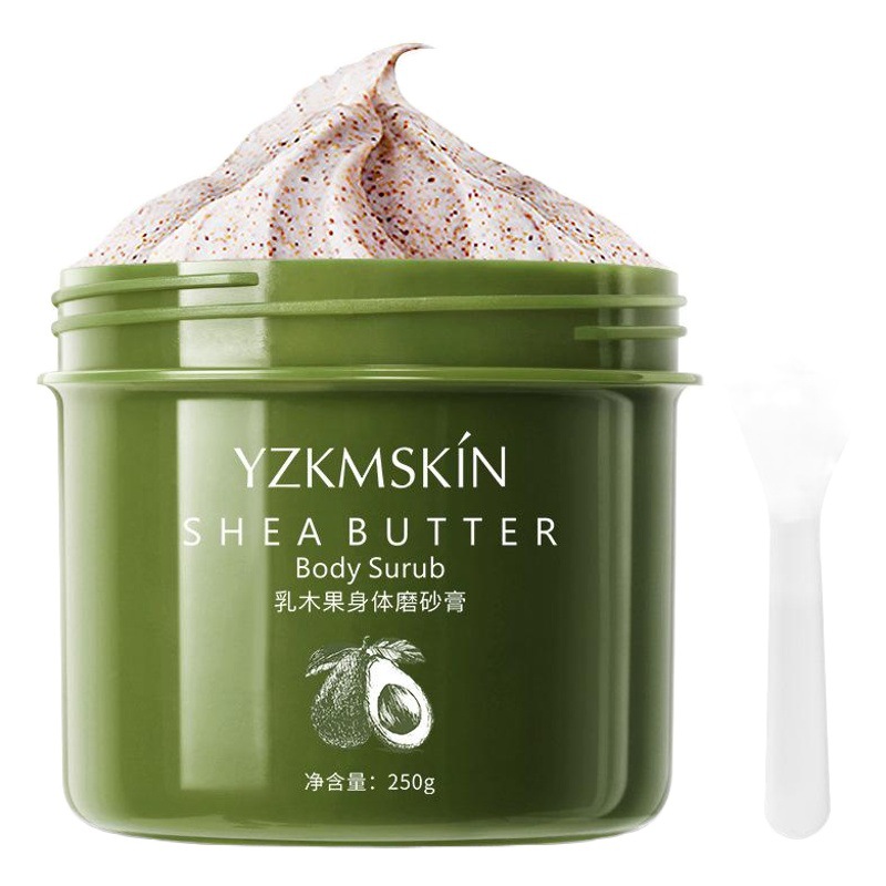 Yazhi Shea Butter Body Scrub Exfoliating Chicken Skin Dead Skin Deep Cleansing Shower Scrub Genuine Wholesale