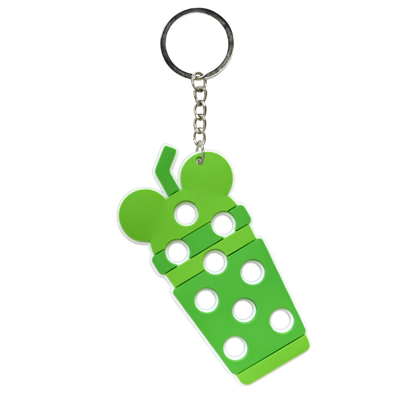 Hole Hole Colgante de llaver PVC pegamento blando DIY colgante de bolsas escolares colgante Amazon decoración regalos al por mayor stock image 11