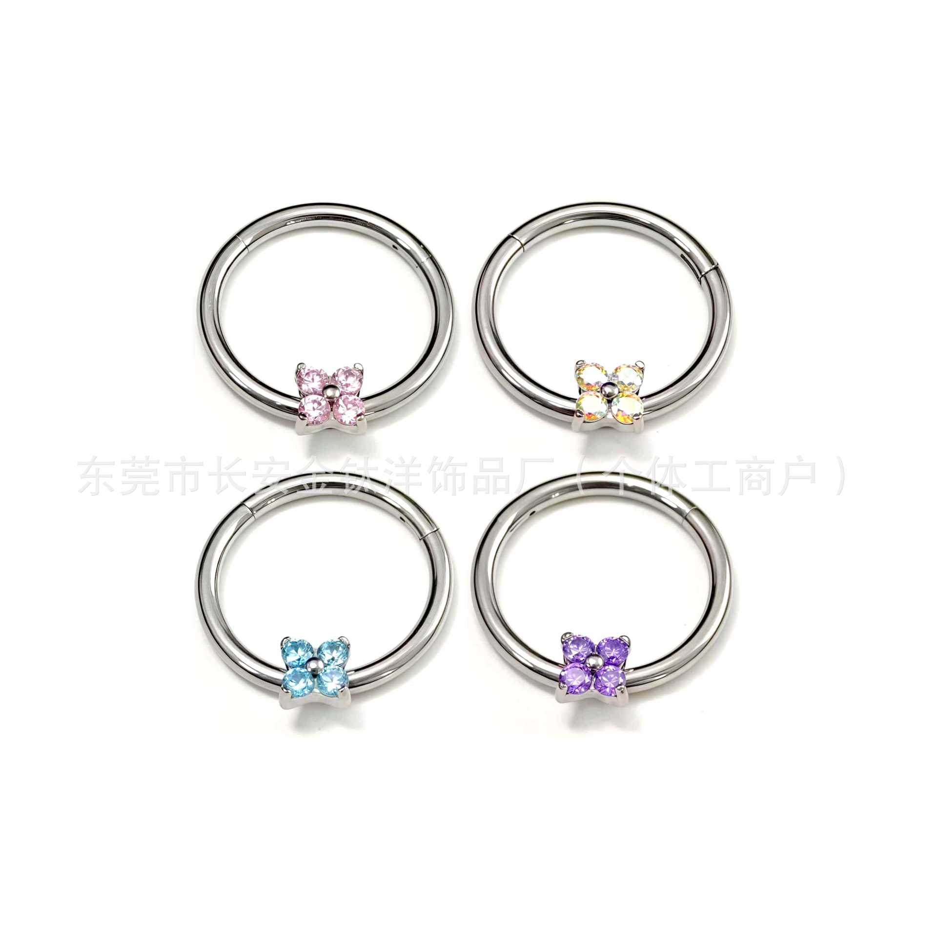 Pointed titanium steel lip stud product view