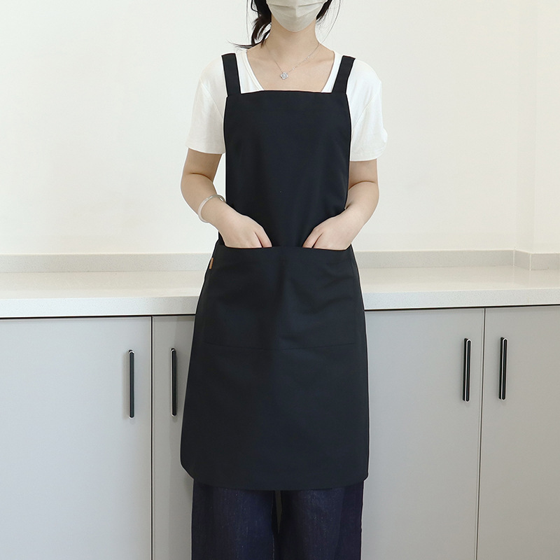 Transfronterizos Amazon publicidad delantal de lona logo personalizado cocina ropa de trabajo de cocina casa delantal impermeable al por mayor
