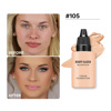 Matte suntan oil, dark foundation, concealer, European style, long-term effect