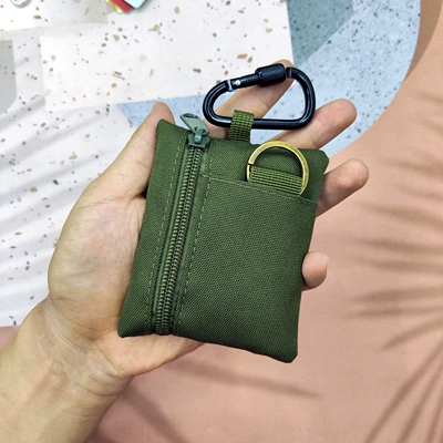 boy's key bag, Static Rod/Key Bag - military-green-with-quality-hook-and-lanyard
