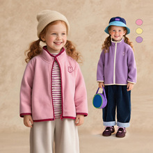童贝童装2025年冬季新款女童摇粒绒外套可爱百搭休闲保暖拉链衫